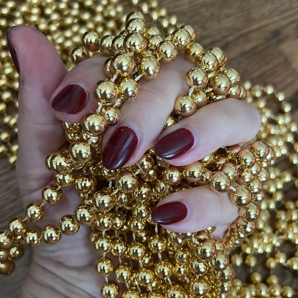 Faux Gold Bead garland 🎄65’ 7”